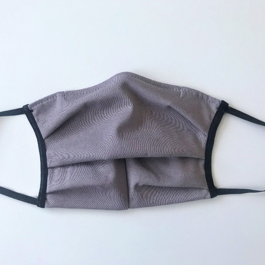 Mask | With Wire | Grey Black | 2-Layers | Comfy Cotton | One Size