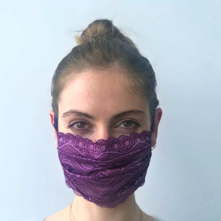 Mask | Waves | Purple | 2-Layers | One Size