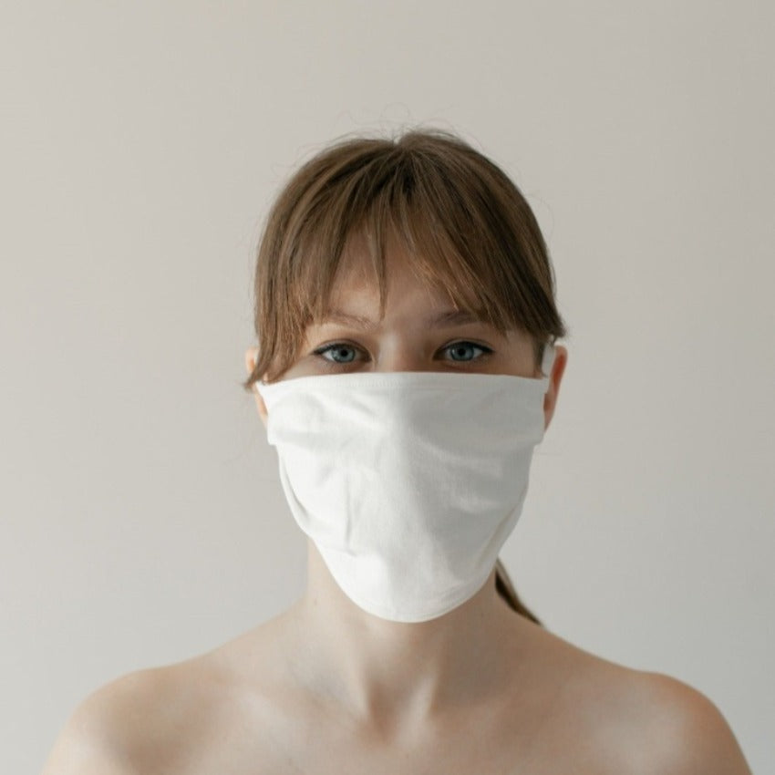 Mask | Wide | White | 2-Layers | Airy Cotton