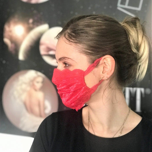 Mask | Summer Kiss | Cherry Red | 2-Layers | One Size