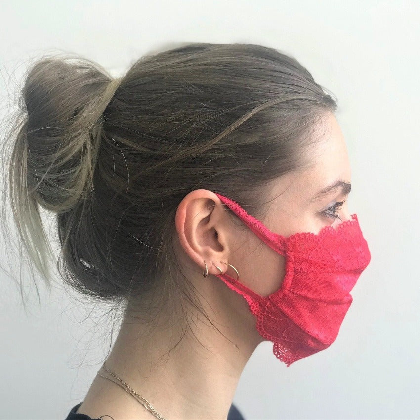 Mask | Summer Kiss | Cherry Red | 2-Layers | One Size