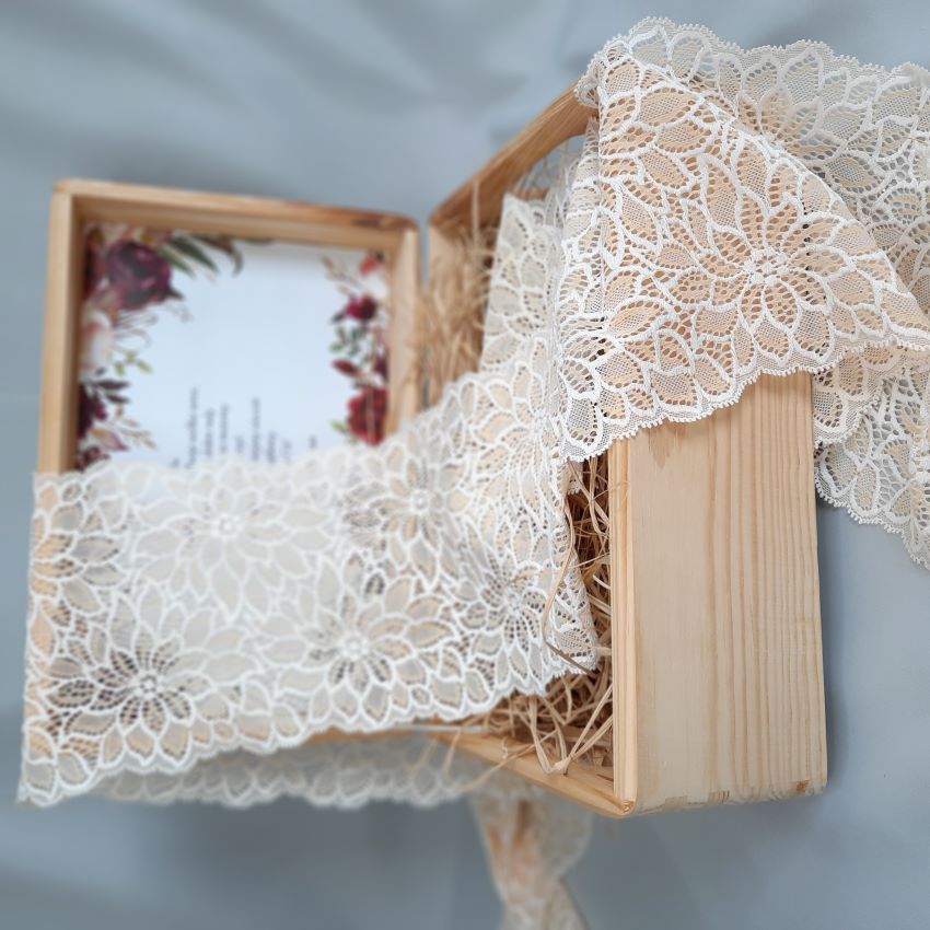 Cotton | Elastic | Width 17 cm | Decor Deluxe | S8058