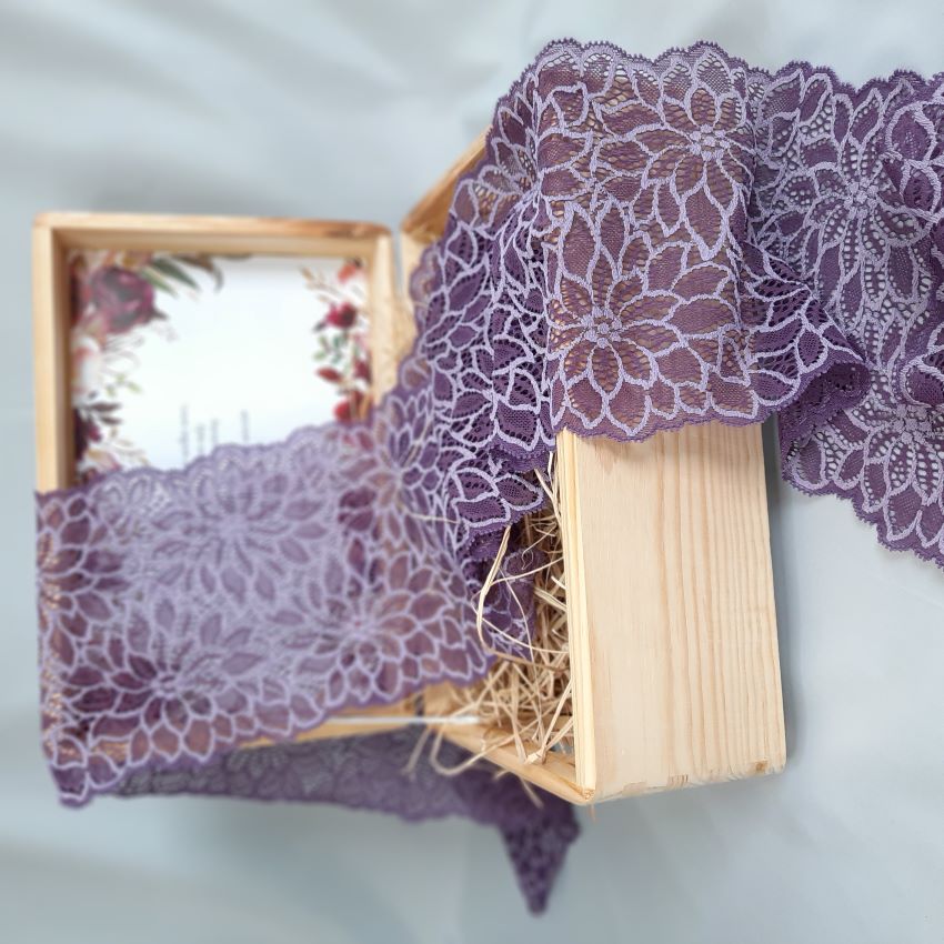 Cotton | Elastic | Width 17 cm | Decor Deluxe | S8058