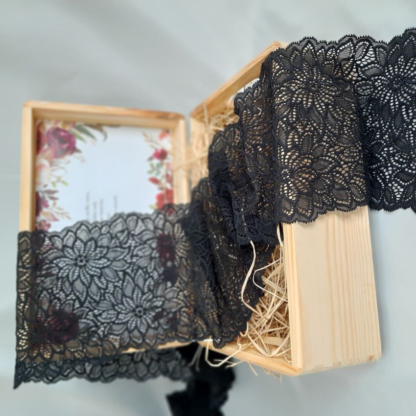 Cotton | Elastic | Width 17 cm | Decor Deluxe | S8058