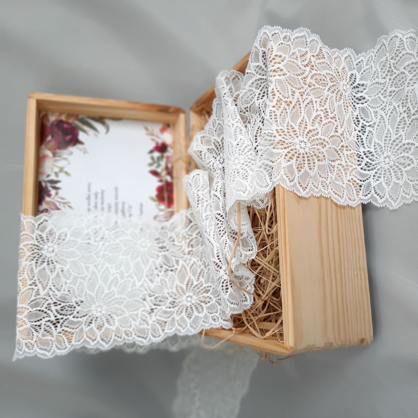 Cotton | Elastic | Width 17 cm | Decor Deluxe | S8058