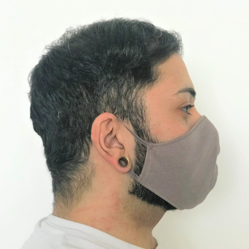 Mask | Oval | Grey | S-M | 2-Layers | Soft Cotton